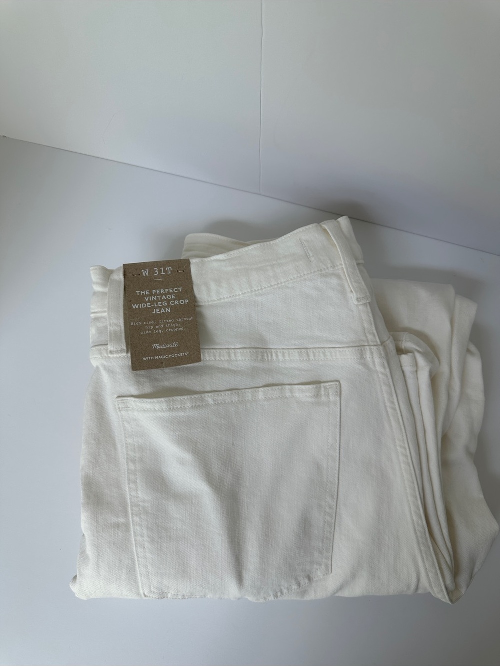 Madewell Women’s Perfect Vintage Wide leg crop TALL 31